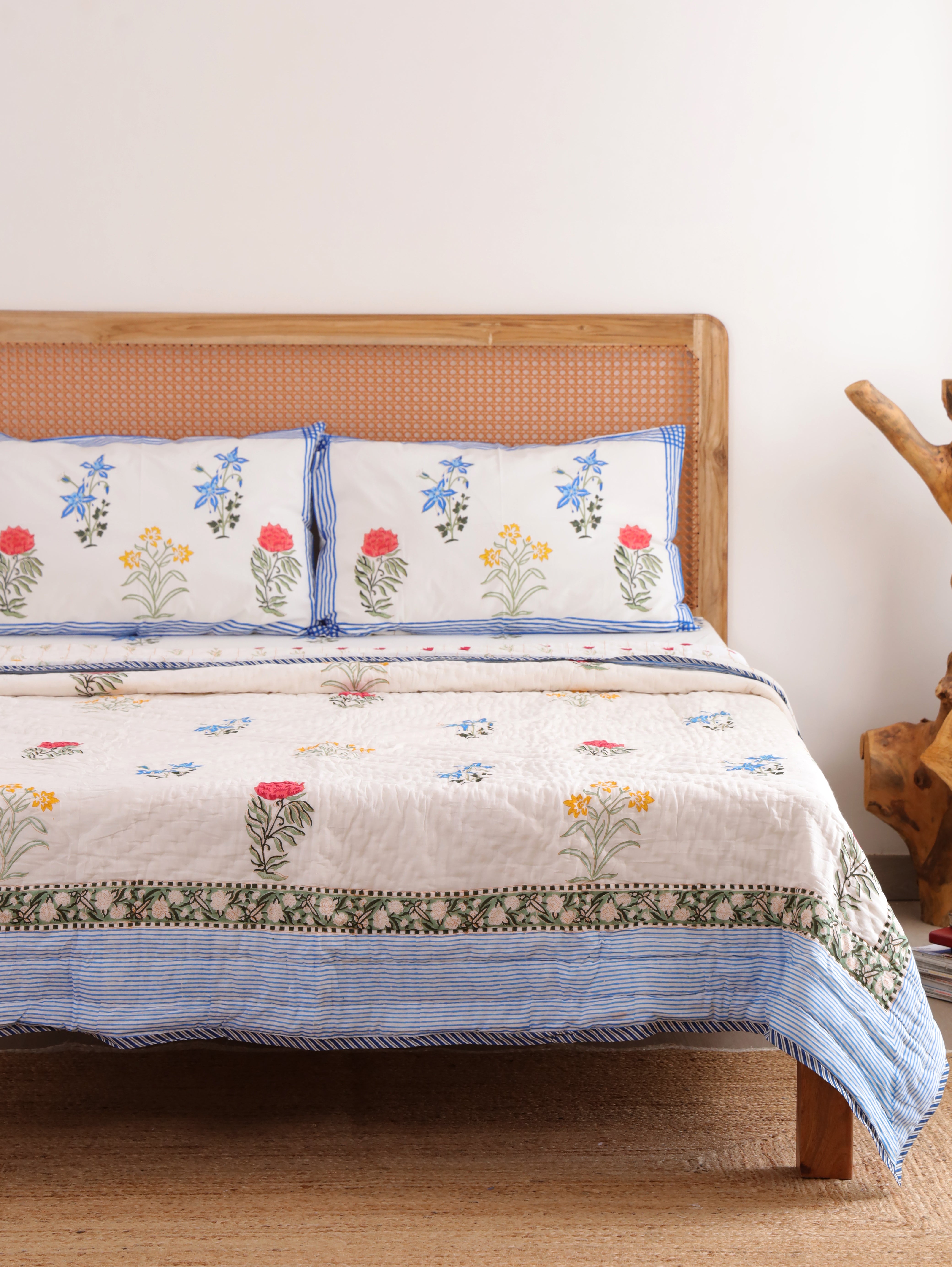 Wildflower Bagh Reversible Cloud Quilt