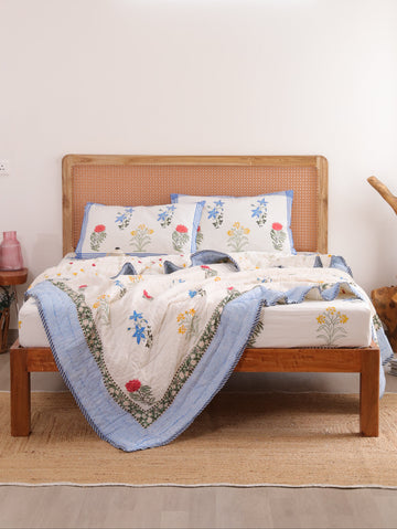 Wildflower Bagh Reversible Cloud Quilt