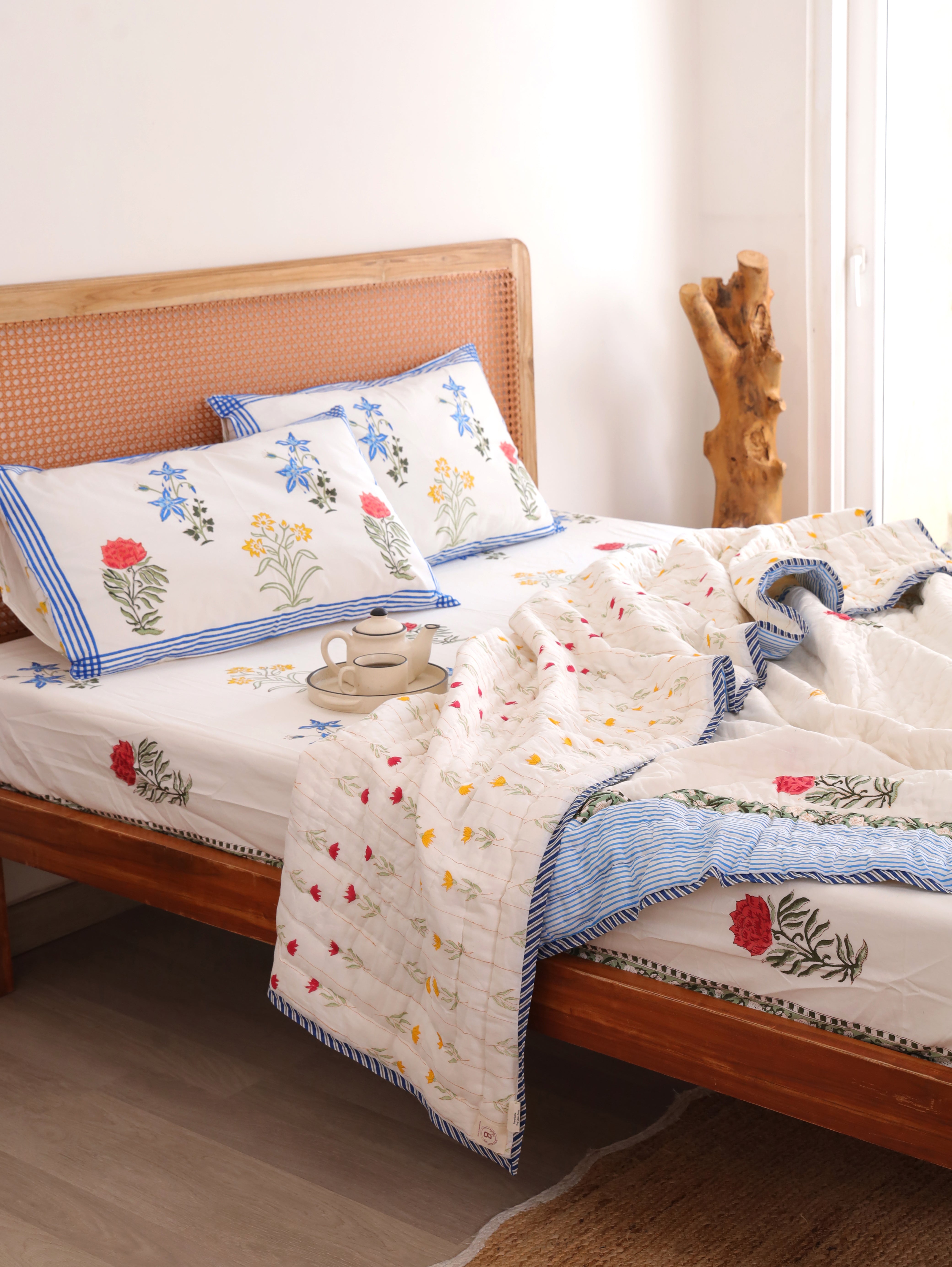 Wildflower Bagh Reversible Cloud Quilt