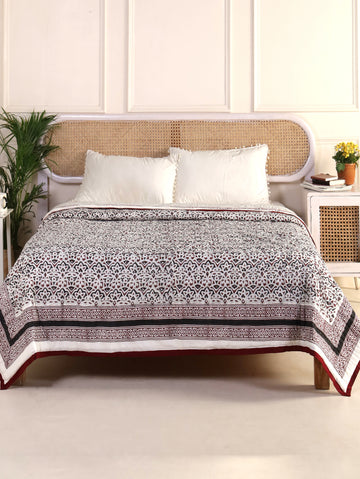 Crimson Mosaic Reversible Quilt