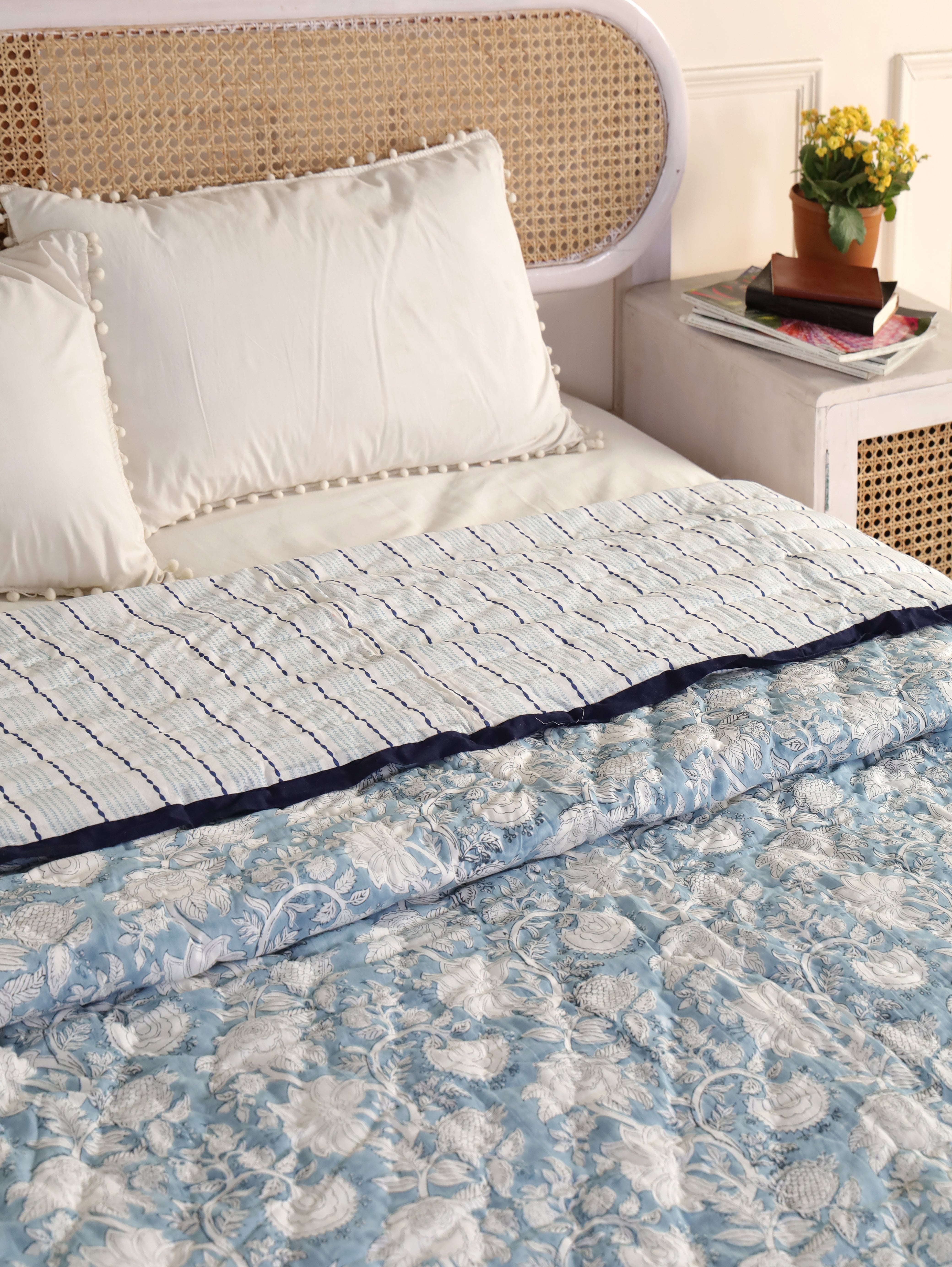 Breezy Blue Reversible Quilt