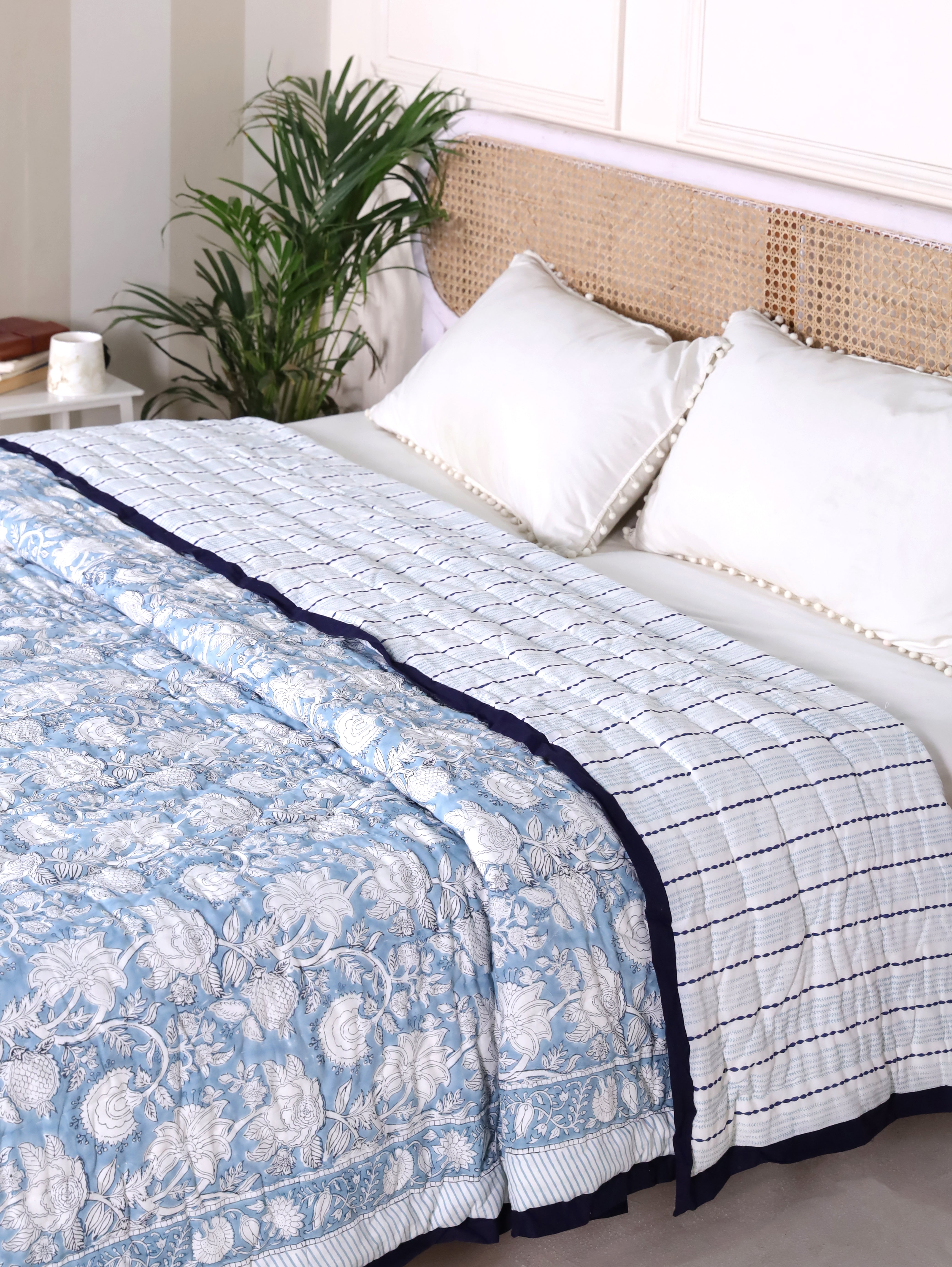 Breezy Blue Reversible Quilt