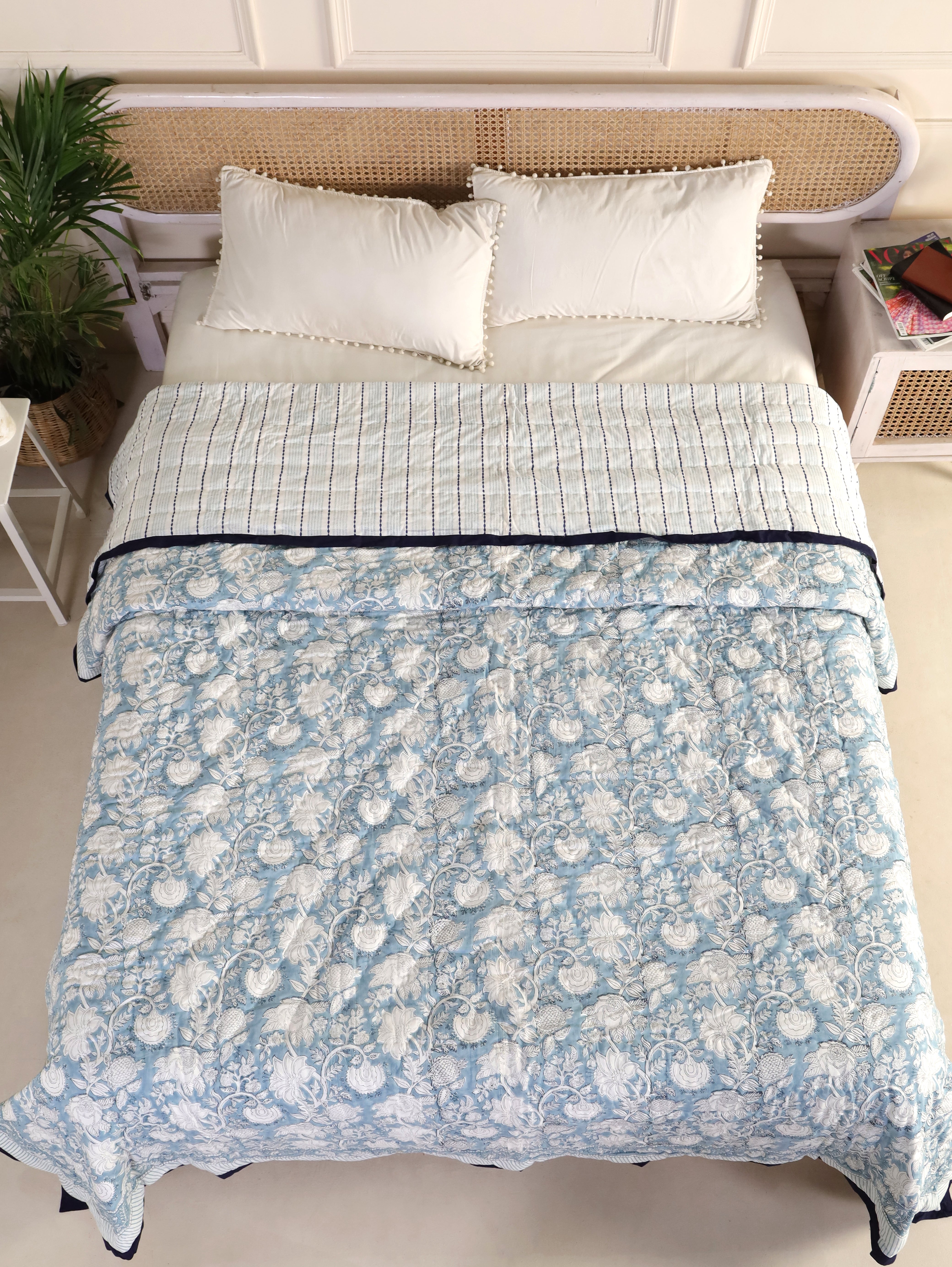 Breezy Blue Reversible Quilt