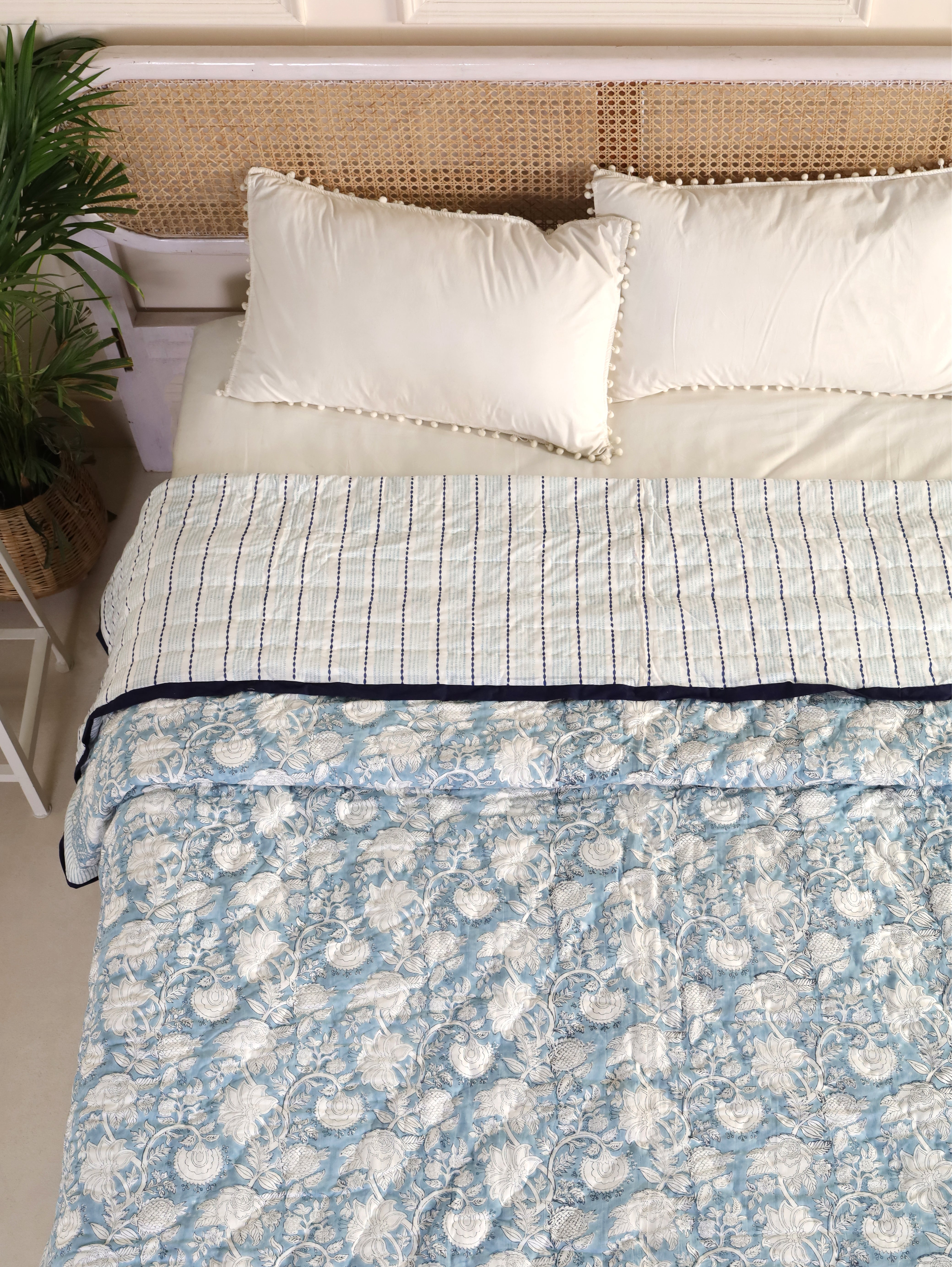 Breezy Blue Reversible Quilt