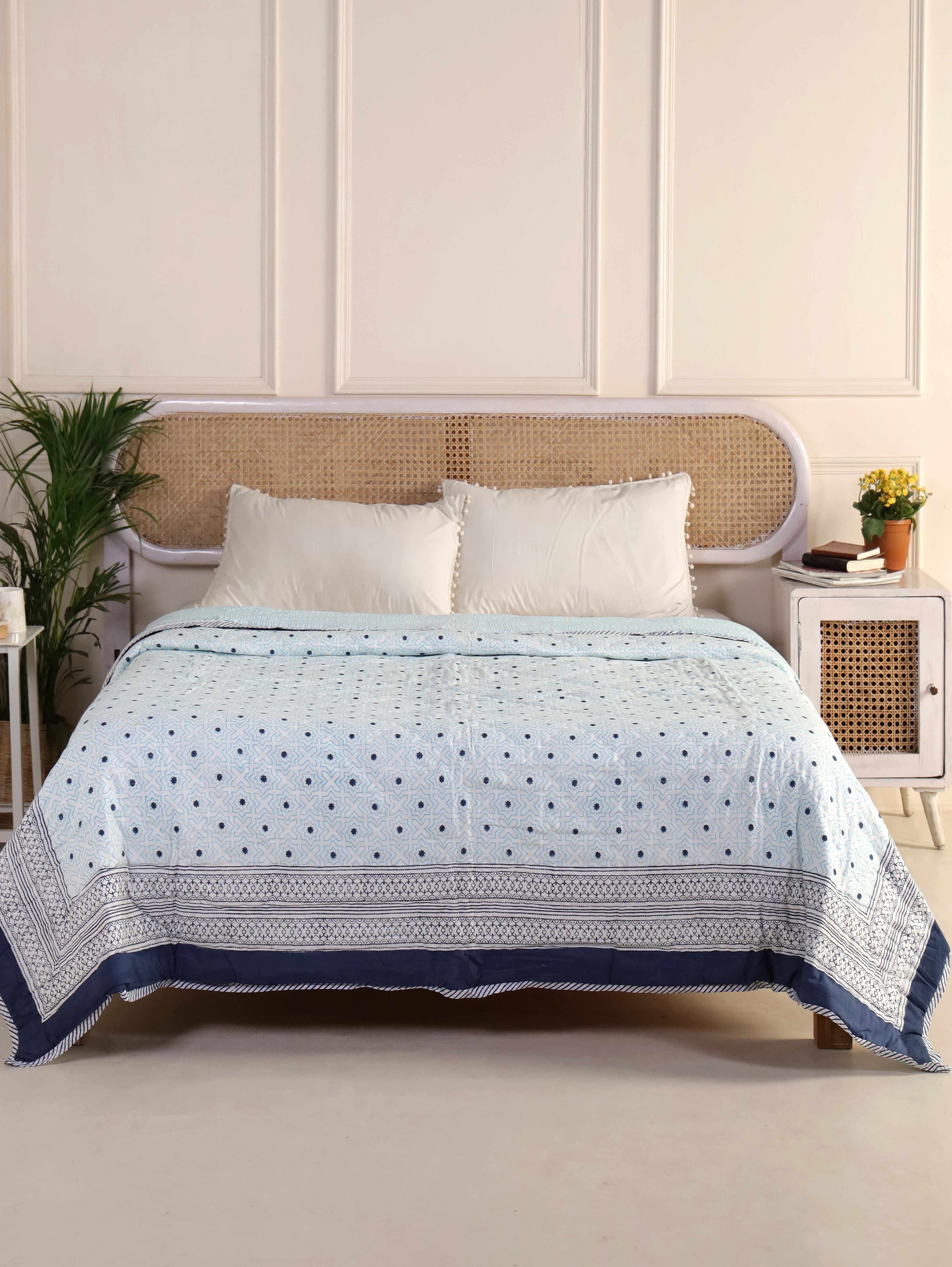 Blue Star Reversible Quilt
