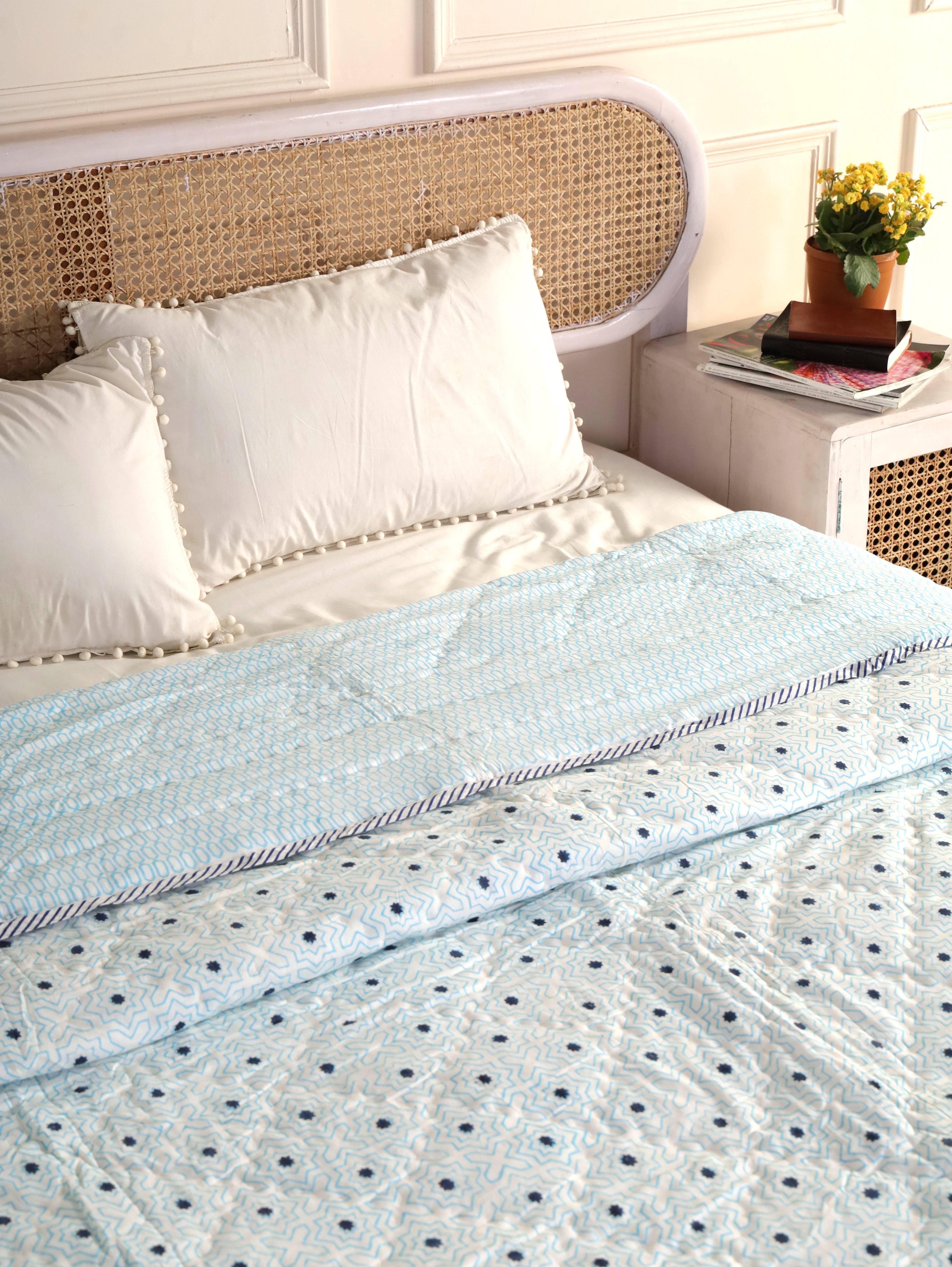 Blue Star Reversible Quilt