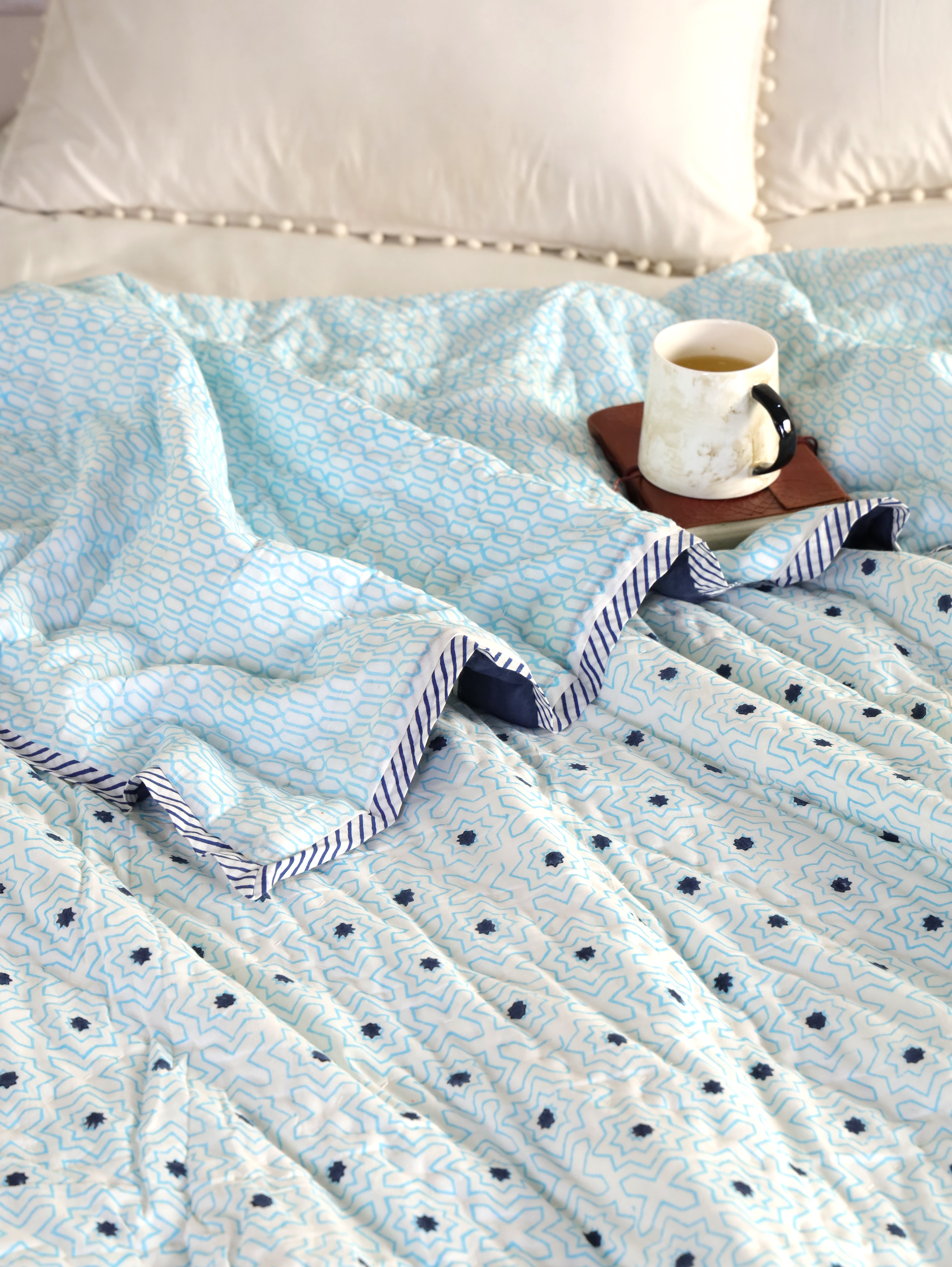 Blue Star Reversible Quilt