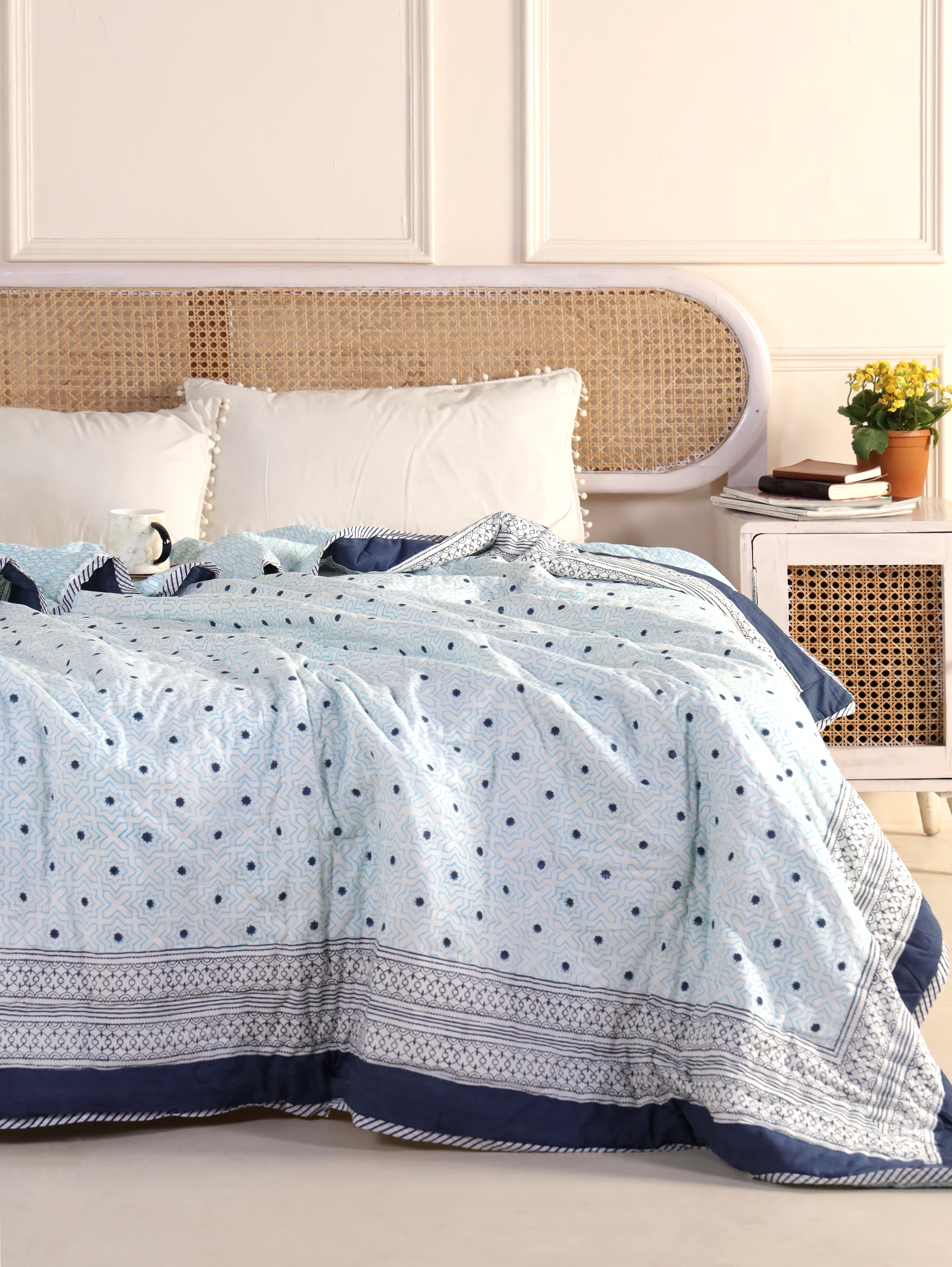 Blue Star Reversible Quilt