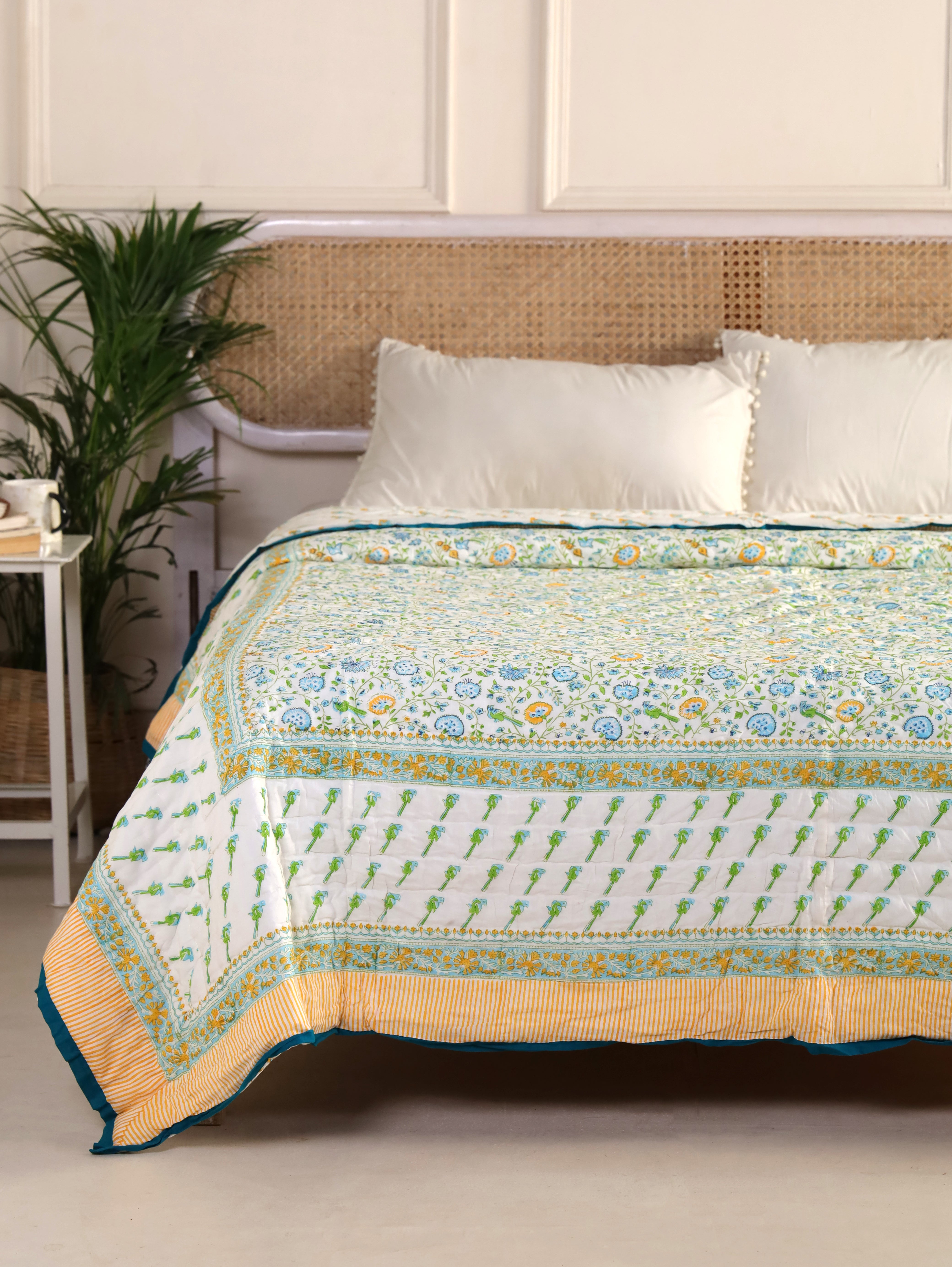 Humming Bloom Reversible Quilt